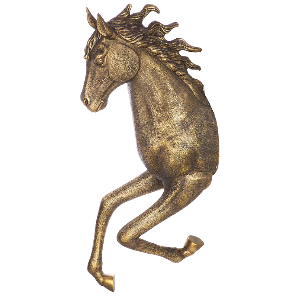 Jamie Aluminum Horse Wall Art in Bronze