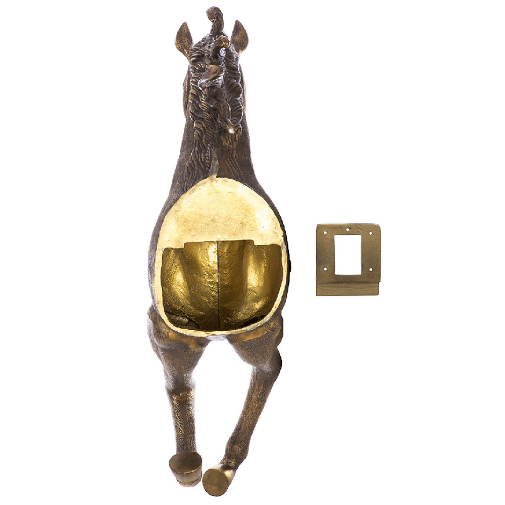 Jamie Aluminum Horse Wall Art in Bronze