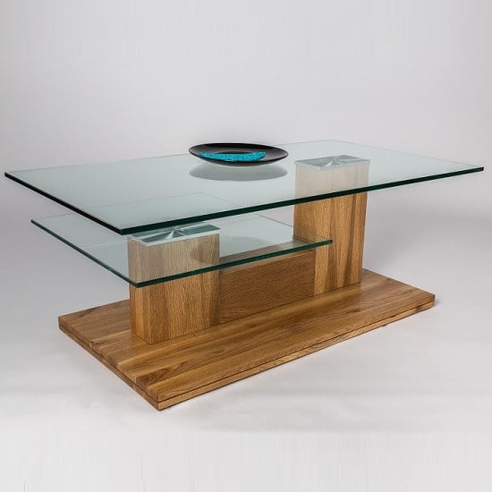 Oak And Gl Coffee Table Design Ideas Jamie Gl Coffee Table Rectangular In Wild Oak 34532