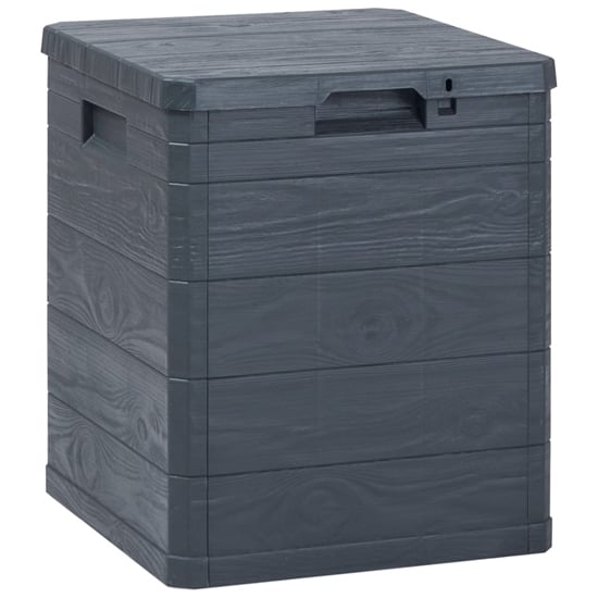 Janya Plastic Garden Storage Box In Anthracite