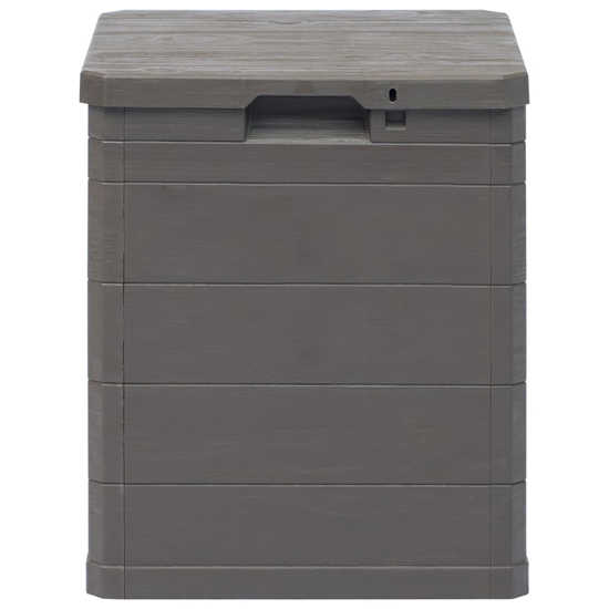 Janya Plastic Garden Storage Box In Brown