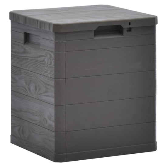Product photograph of Janya Plastic Garden Storage Box In Brown from Furniture in Fashion