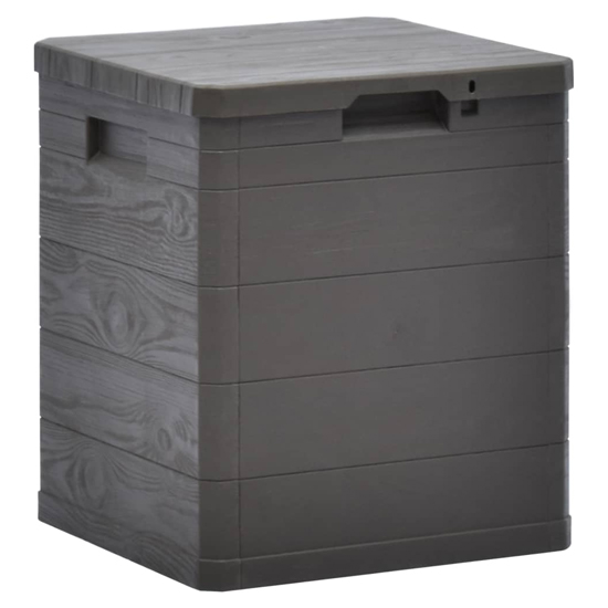 Janya Plastic Garden Storage Box In Brown