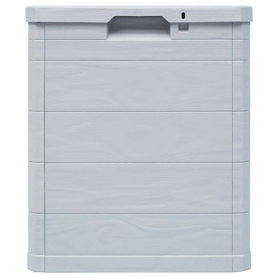 Janya Plastic Garden Storage Box In Light Grey