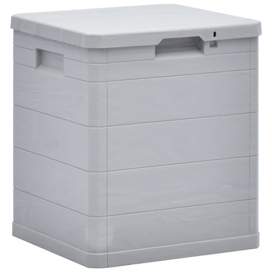 Product photograph of Janya Plastic Garden Storage Box In Light Grey from Furniture in Fashion