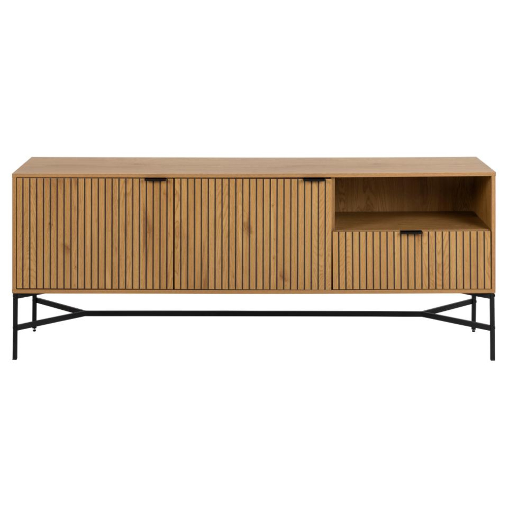 Japar Wooden Sideboard With 2 Doors 1 Drawer In Matt Wild Oak