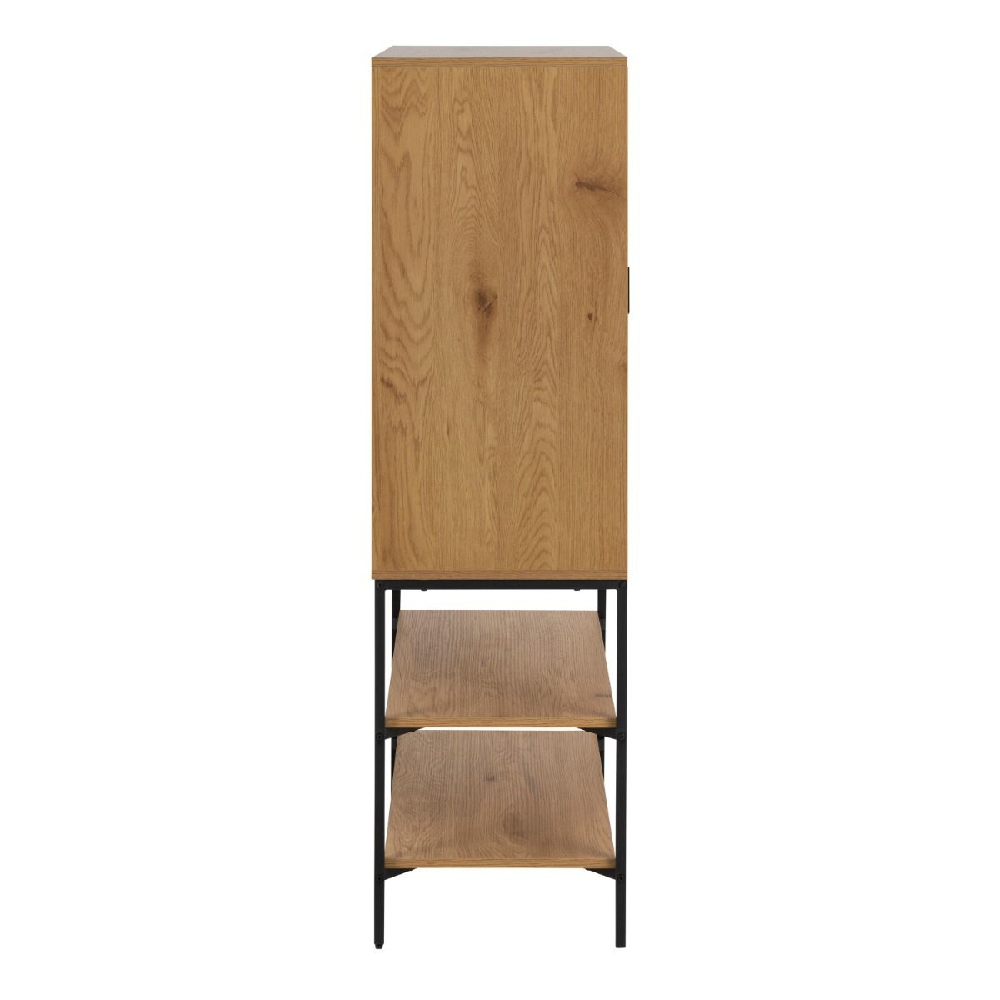 Jasper Wooden Storage Cabinet With 2 Doors 2 Shelves In Oak