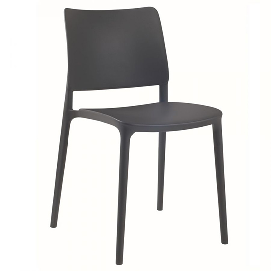 Read more about Javes polypropylene side chair in anthracite