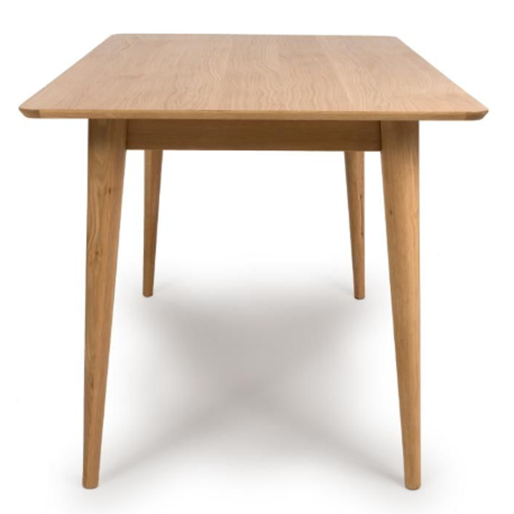 Javion 120cm Wooden Rectangular Dining Table In Natural Oak