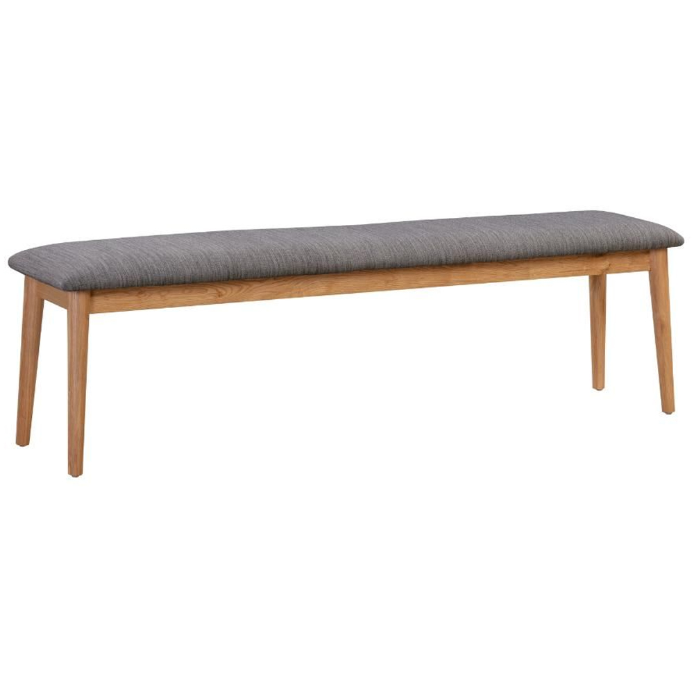 Javion 160cm Wooden Dining Bench In Natural Oak