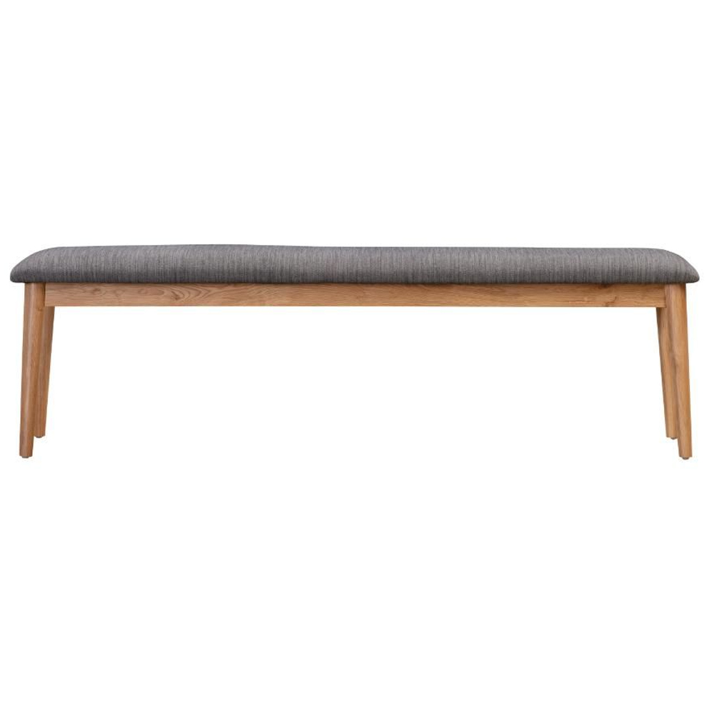 Javion 160cm Wooden Dining Bench In Natural Oak