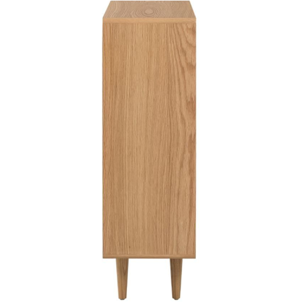 Javion Wooden Bookcase With 3 Shelves In Natural Oak