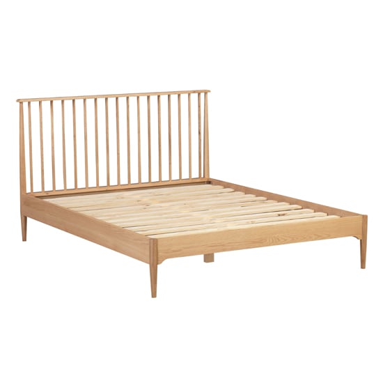 Read more about Javion wooden double bed in natural oak