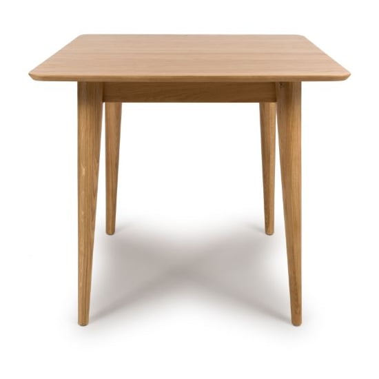 Javion Wooden Extending Dining Table In Natural Oak