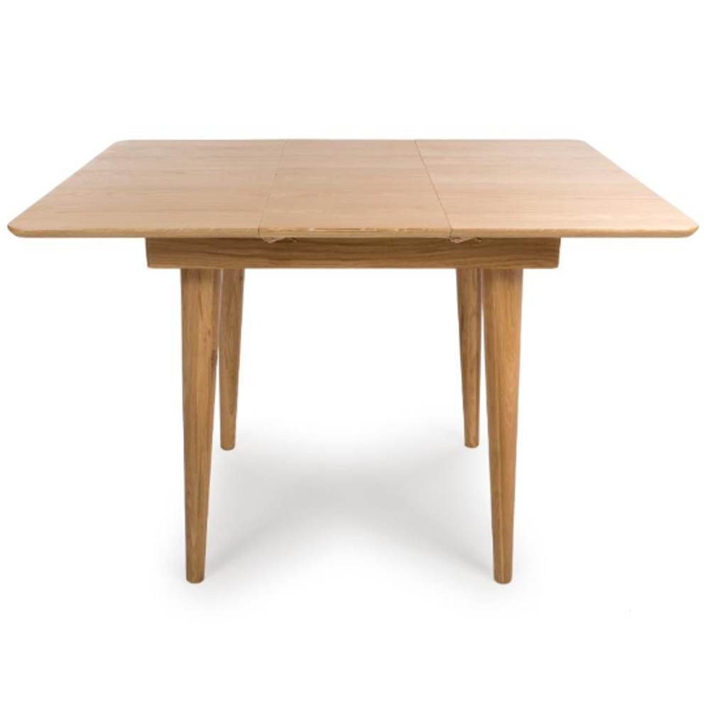 Javion Wooden Extending Dining Table In Natural Oak