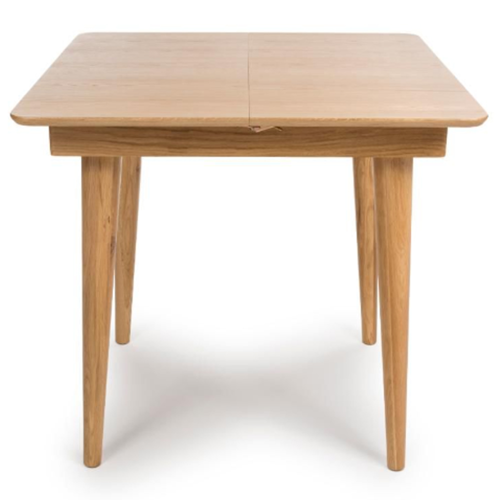 Javion Wooden Extending Dining Table In Natural Oak