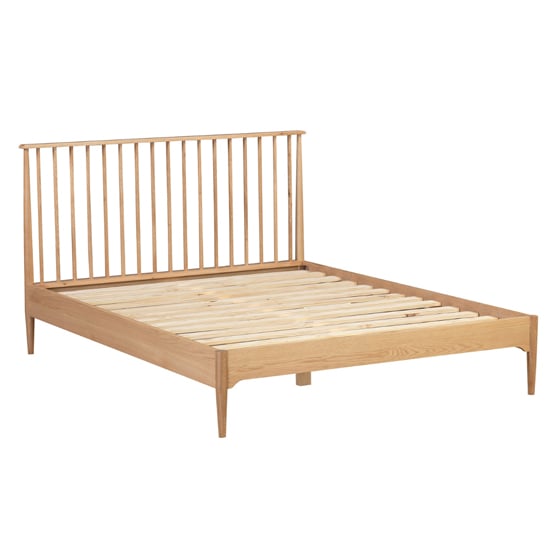 Read more about Javion wooden king size bed in natural oak