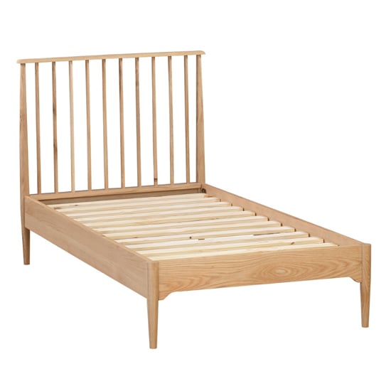 Product photograph of Javion Wooden Single Bed In Natural Oak from Furniture in Fashion