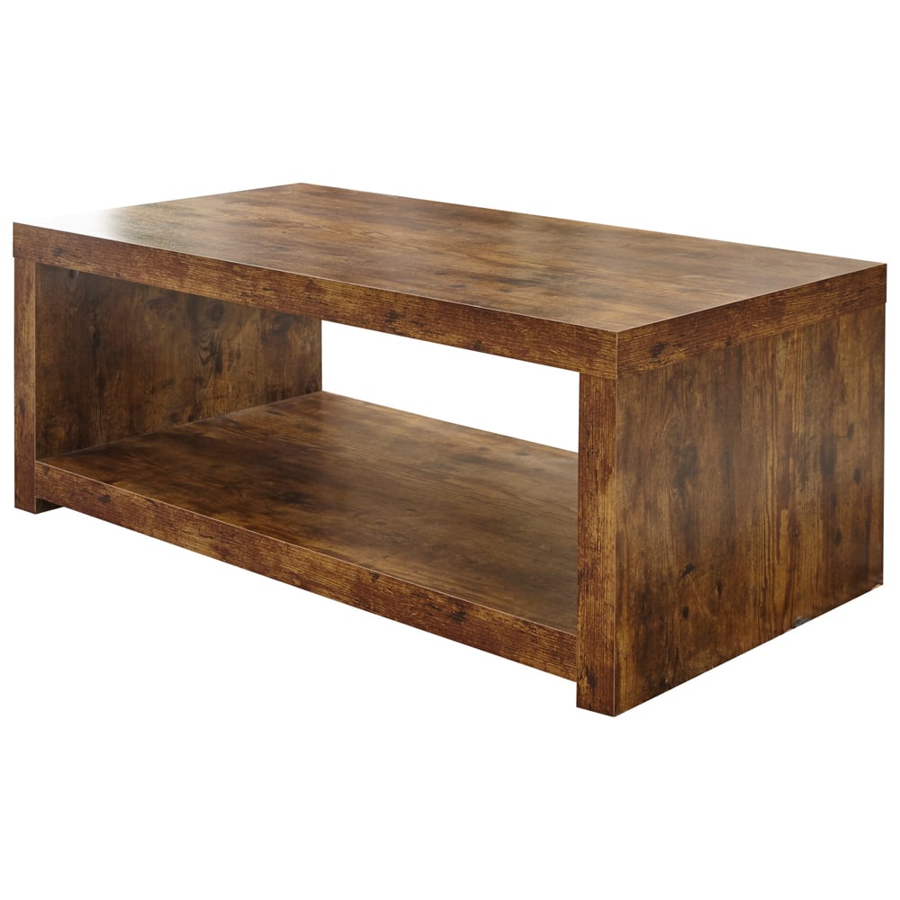 Jawcraig Wooden Coffee Table With Undershelf In Brown