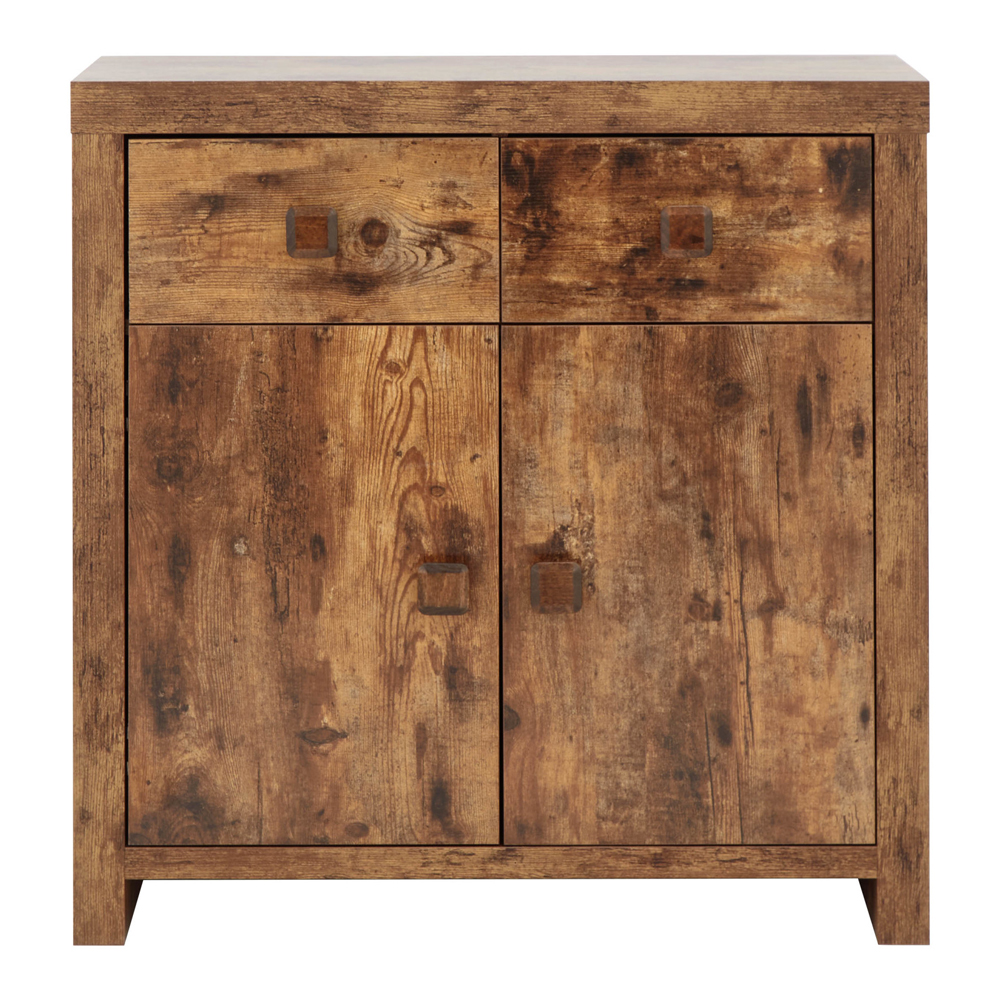 Jawcraig Wooden Sideboard With 2 Doors 2 Drawers In Brown
