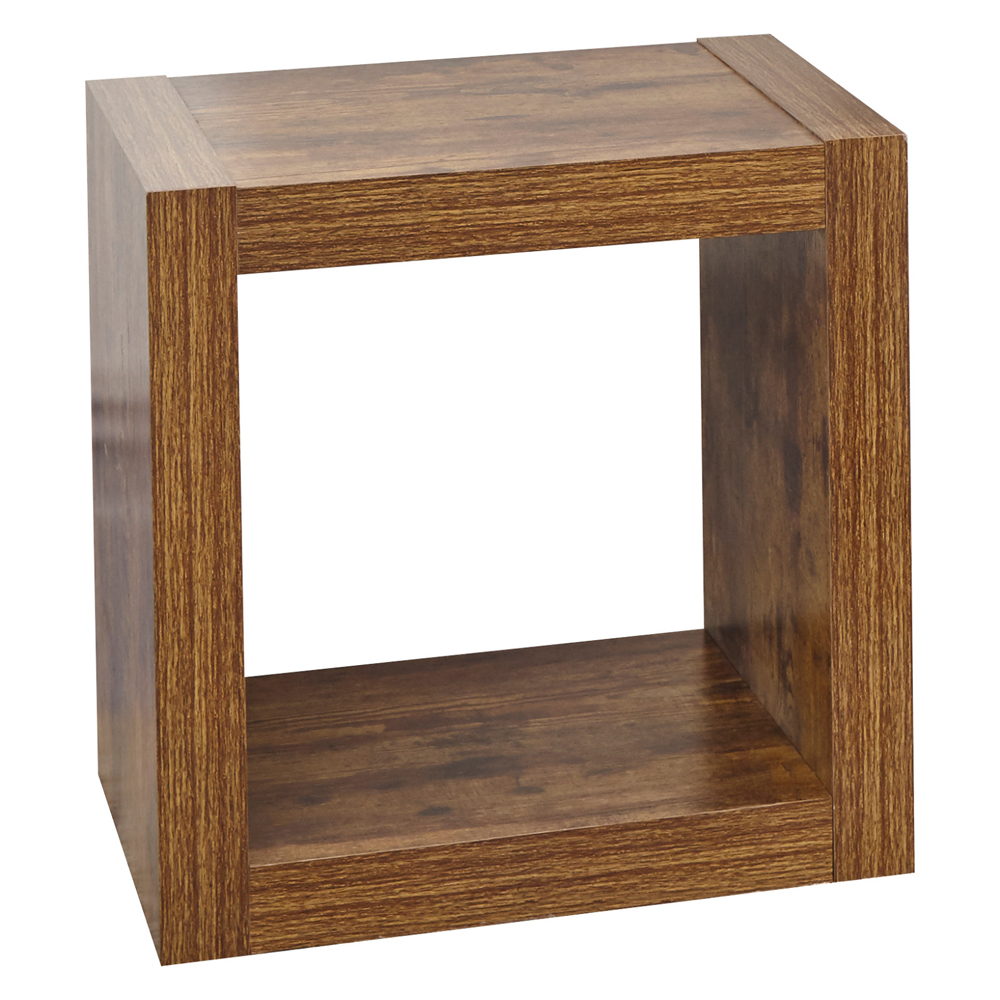 Jawcraig Wooden Square End Table In Brown