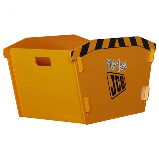 Product photograph of Jcb Kids Skip Toy Box In Yellow from Furniture in Fashion