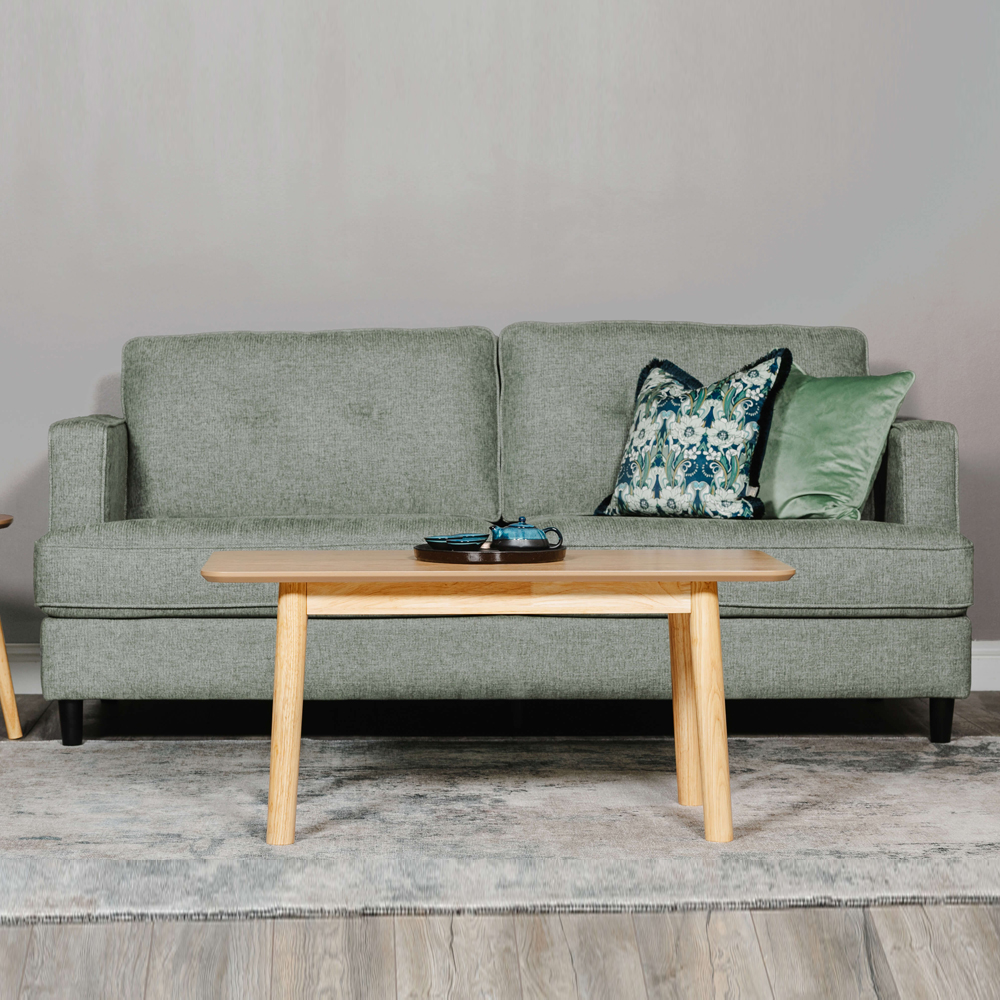 Jeddah Fabric 3+2 Seater Sofa Set In Sage