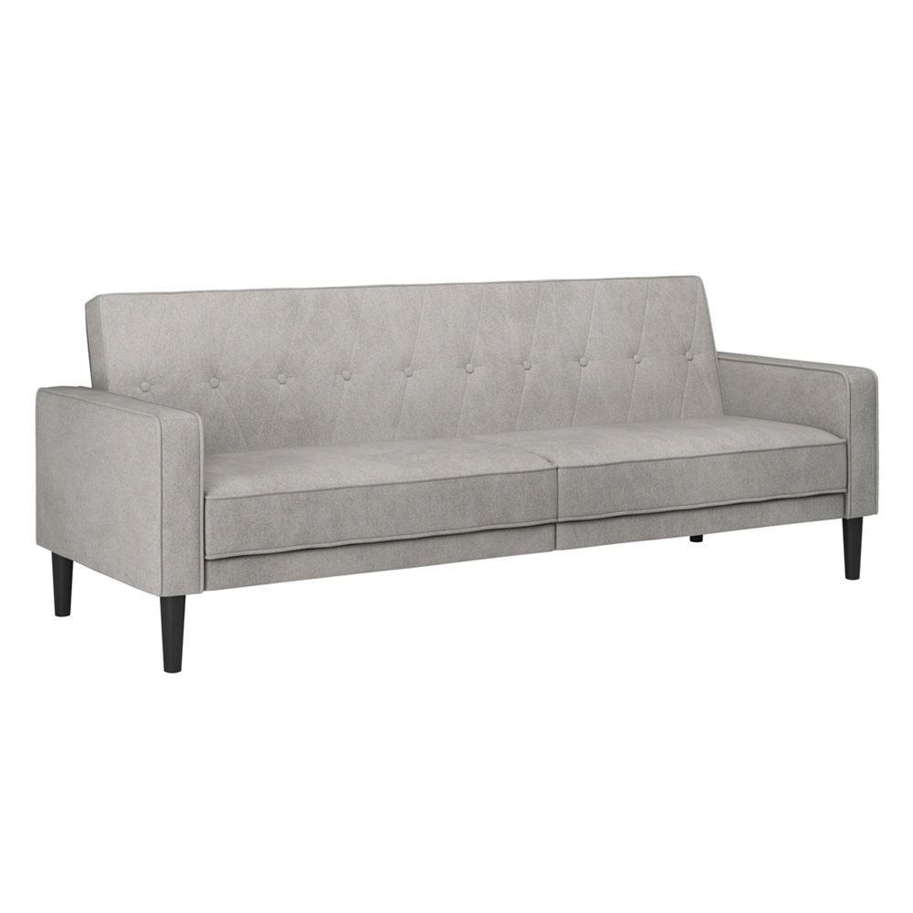 Jelaro Fabric Sofa Bed in Light Grey