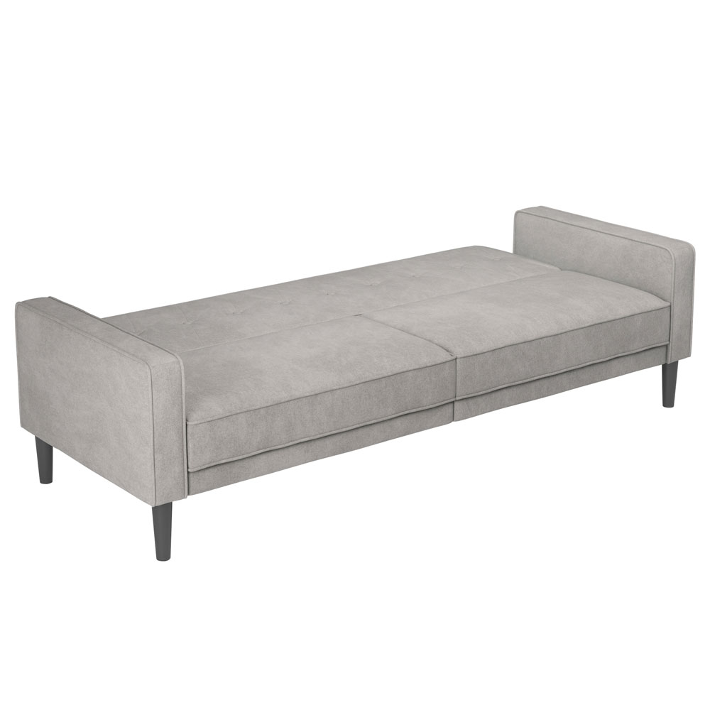 Jelaro Fabric Sofa Bed in Light Grey