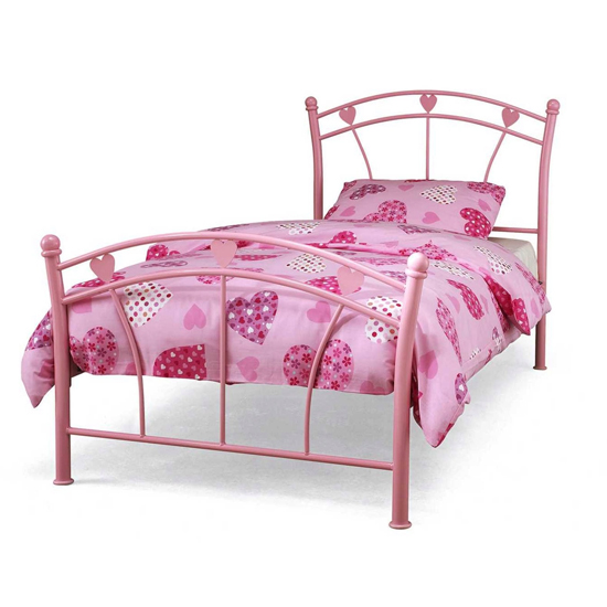 Photo of Jemima metal single bed in pink