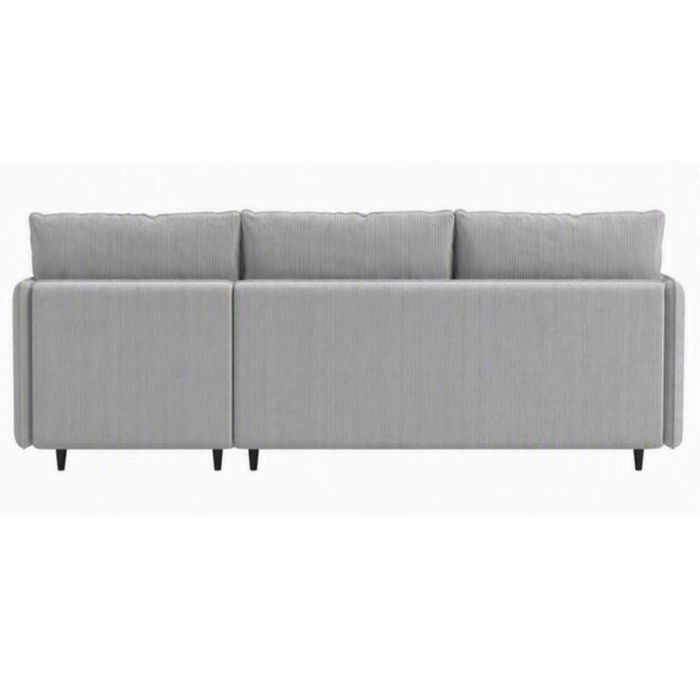 Jenaro Fabric L Shape Sofa in Grey