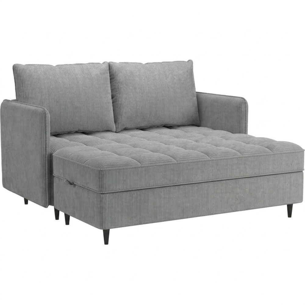Jenaro Fabric L Shape Sofa in Grey