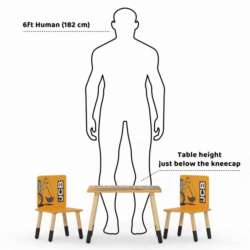 Jenks Wooden Childrens Table And 2 Chairs In Yellow