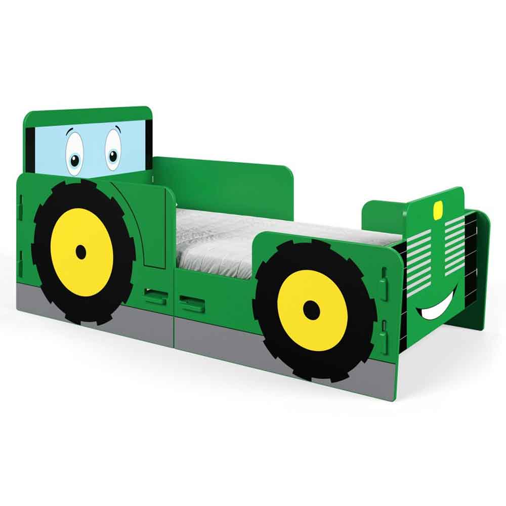 Jenks Wooden Toddler Bed In Green
