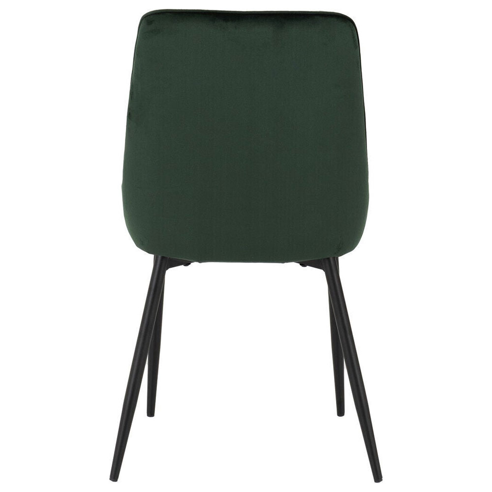 Jenlora Light Oak Wooden Dining Table with 4 Avah Emerald Green Chairs