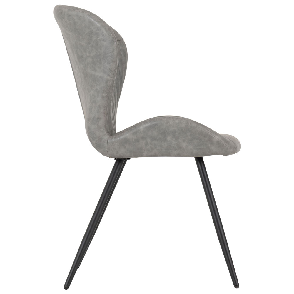 Jenlora Light Oak Wooden Dining Table with 4 Qinson Grey Chairs