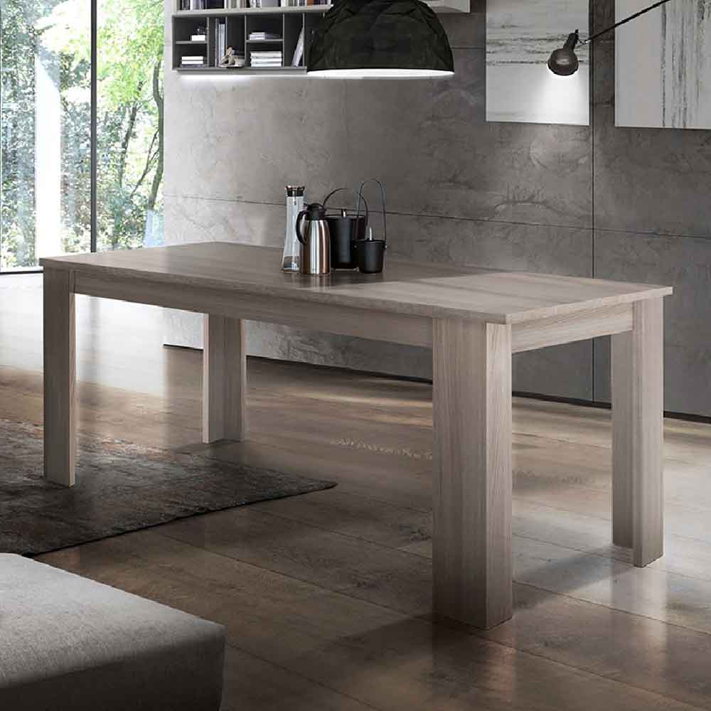 Jennings Large Wooden Extending Dining Table In Elm