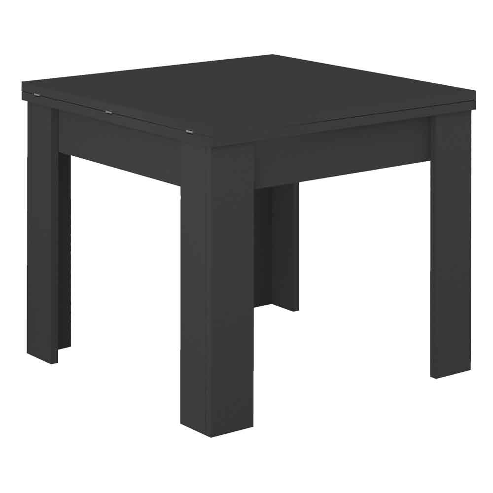 Jennings Small Wooden Extending Dining Table In Matte Anthracite