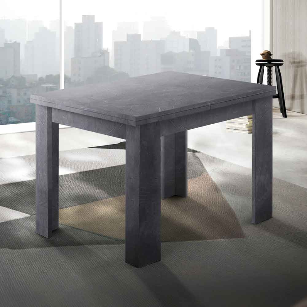 Jennings Small Wooden Extending Dining Table In Slate