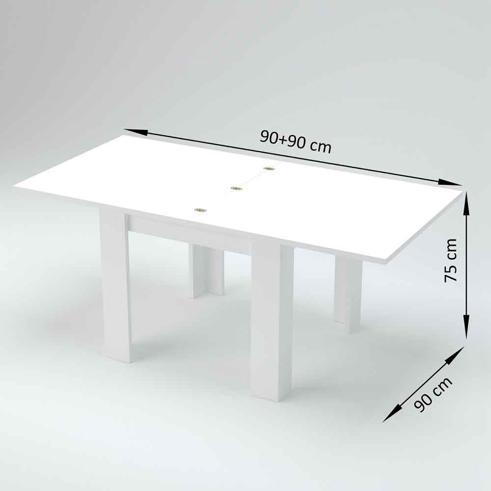 Jennings Small Wooden Extending Dining Table In Slate