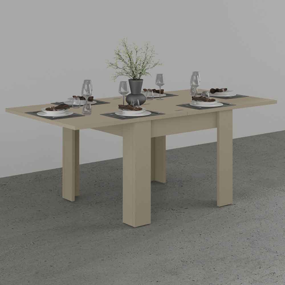 Jennings Small Wooden Extending Dining Table In Taupe