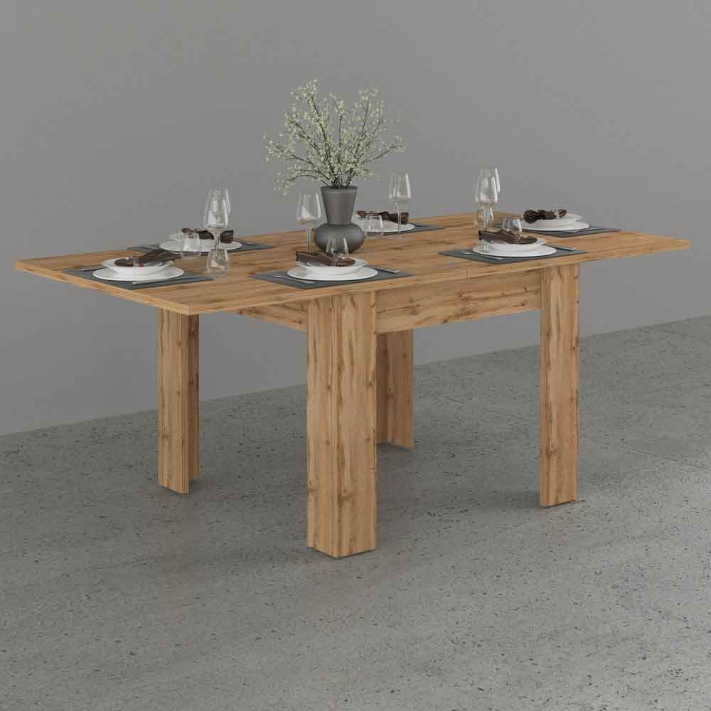 Jennings Small Wooden Extending Dining Table In Wotan Oak