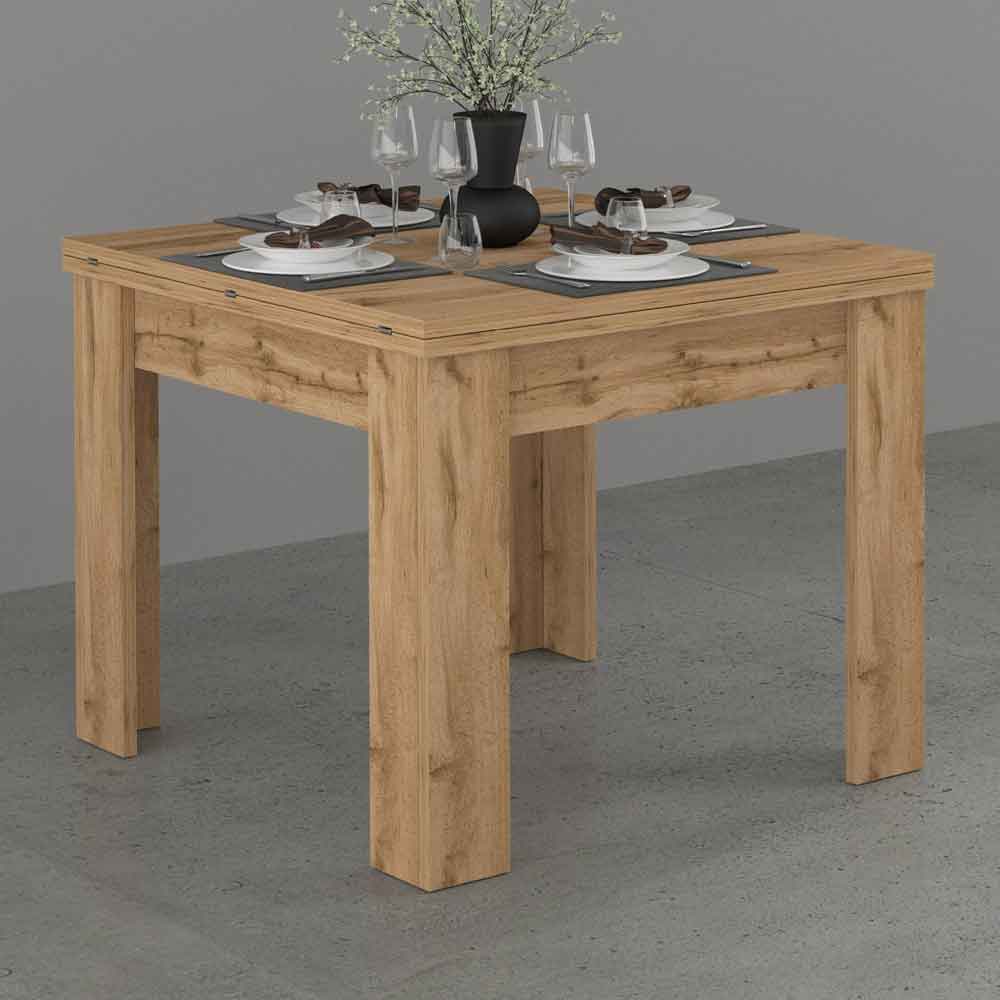 Jennings Small Wooden Extending Dining Table In Wotan Oak