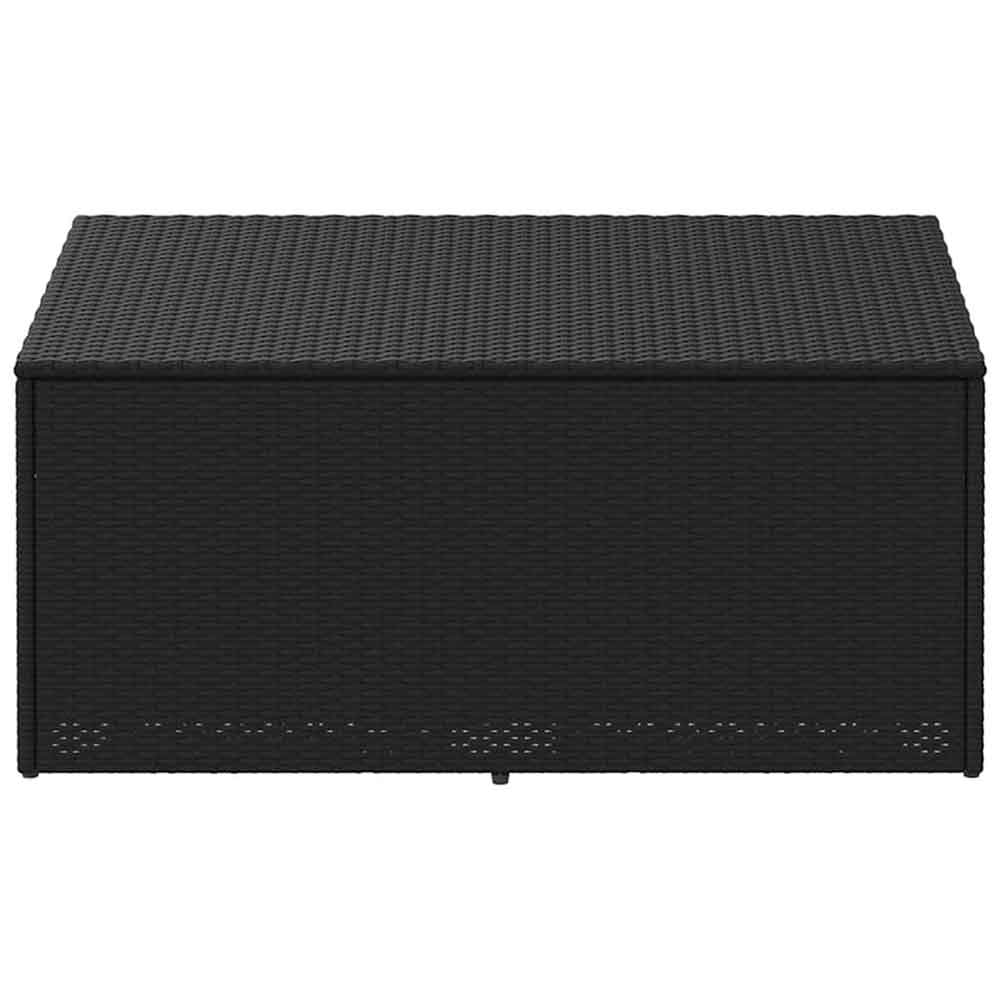 Jenrix Garden Poly Rattan Storage Box in Black