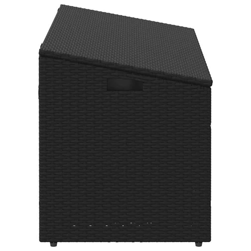 Jenrix Garden Poly Rattan Storage Box in Black