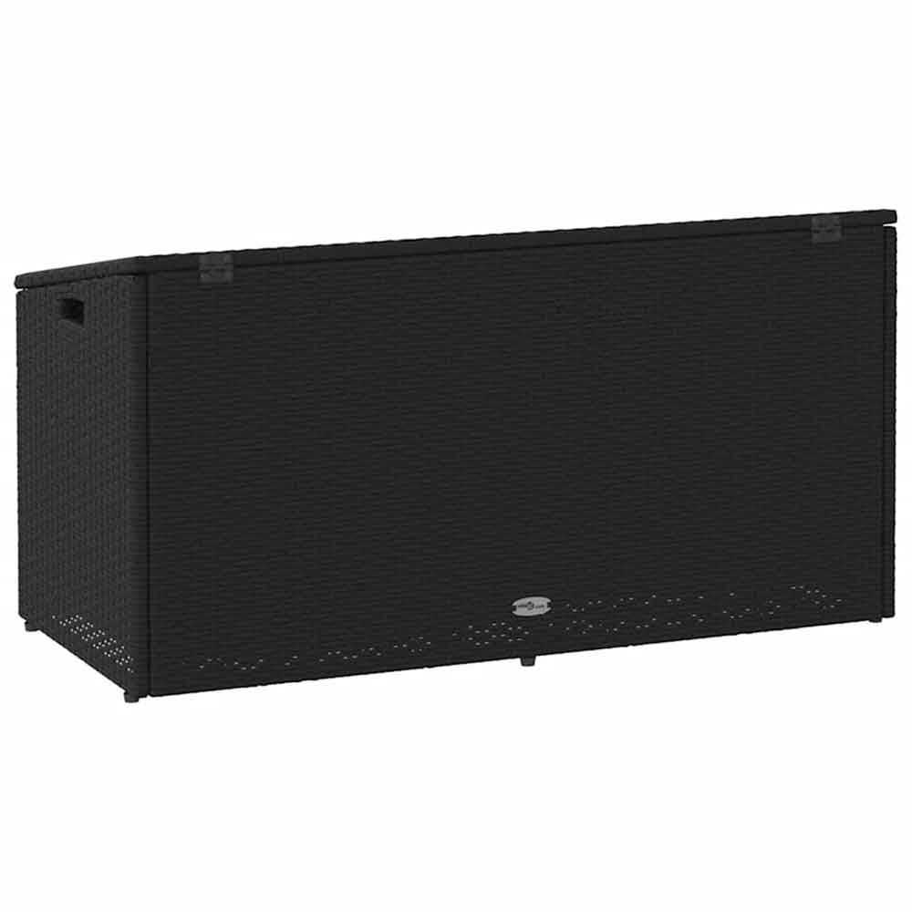 Jenrix Garden Poly Rattan Storage Box in Black