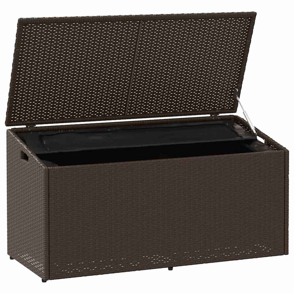 Jenrix Garden Poly Rattan Storage Box in Brown