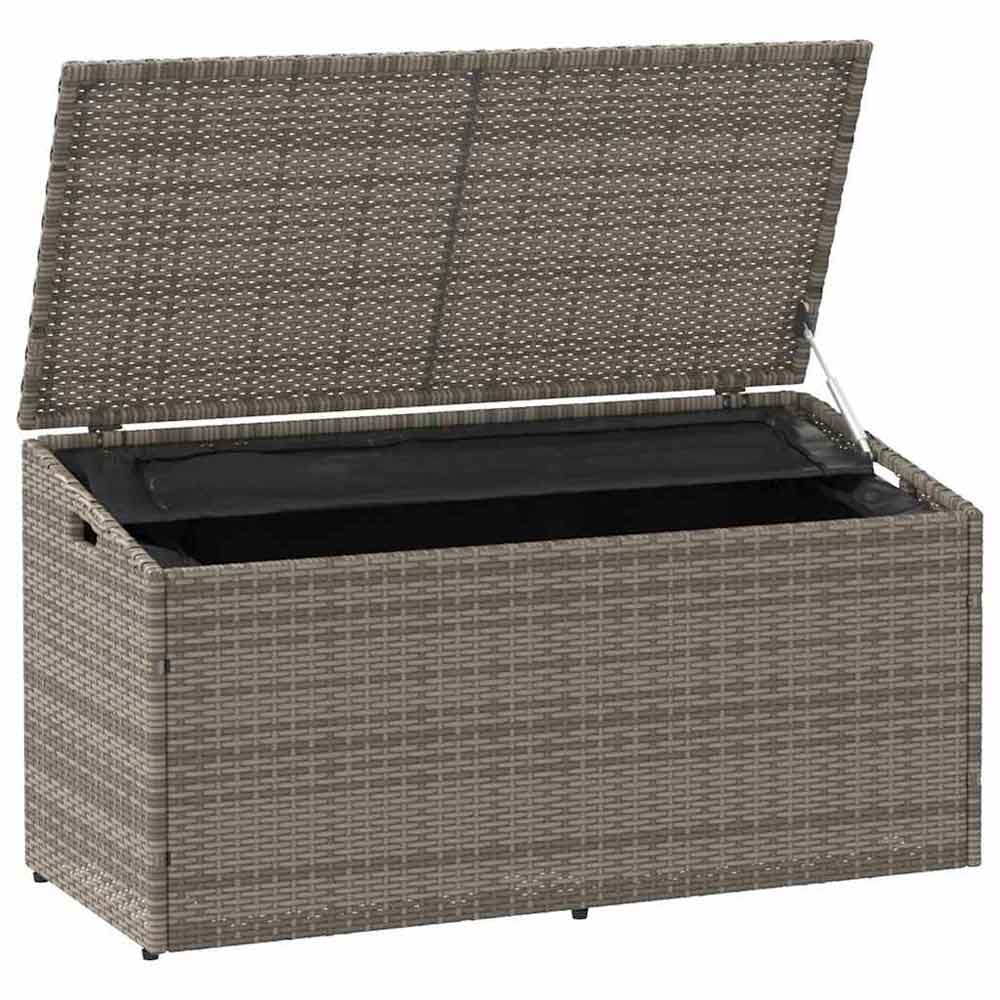 Jenrix Garden Poly Rattan Storage Box in Grey