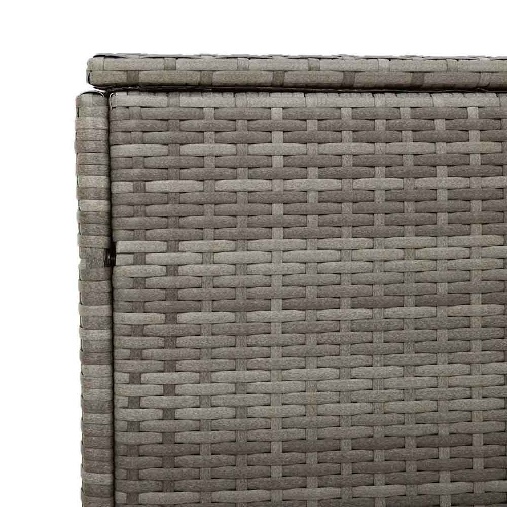 Jenrix Garden Poly Rattan Storage Box in Grey