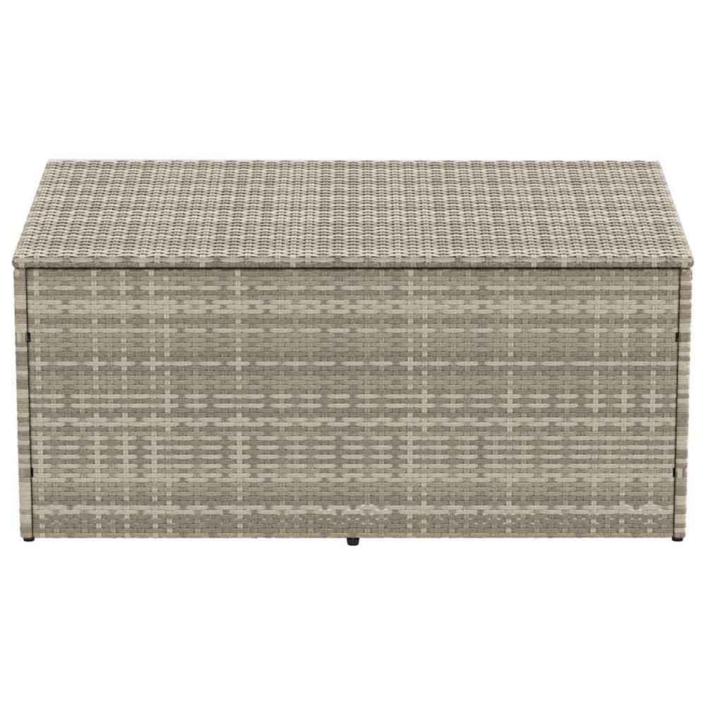 Jenrix Garden Poly Rattan Storage Box in Light Grey